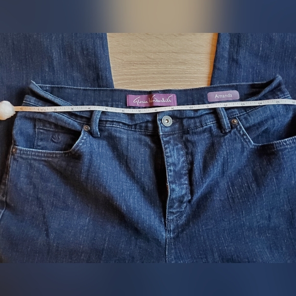 Gloria Vanderbilt Two Jean Bundle Purple & Blue Amanda Pants Women's Size 12 - Picture 11 of 16